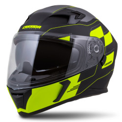 Moto přilba Cassida Integral 3.0 RoxoR  černá matná/žlutá fluo/šedá  XL (61-62)