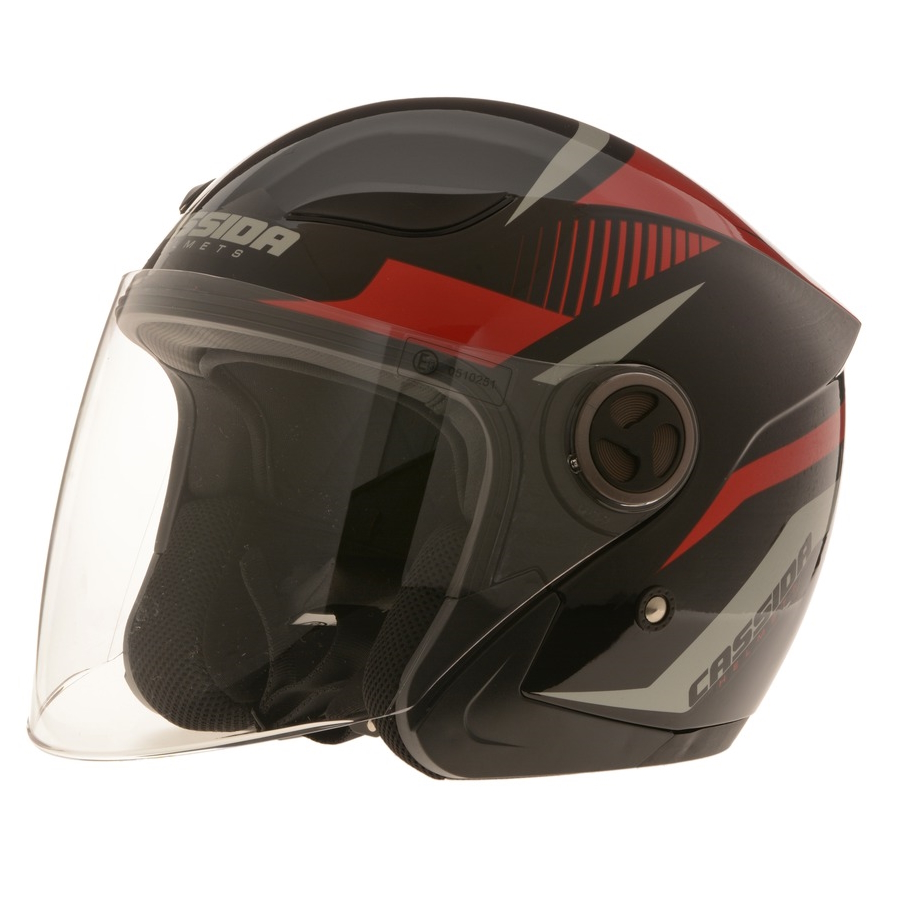 Moto přilba Cassida Reflex  XS (53-54)  černo-červená