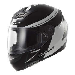 Moto přilba LS2 FF352 Rookie Fluo Black-White  XL (61-62)  černo-bílá