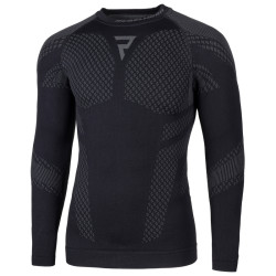 Moto thermo triko Rebelhorn Active II Long Sleeve  černo-šedá  XS/S