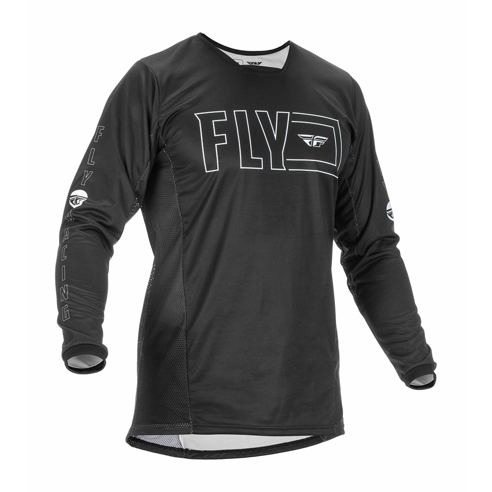 Motokrosový dres Fly Racing Kinetic Fuel Black White  černá/bílá  S