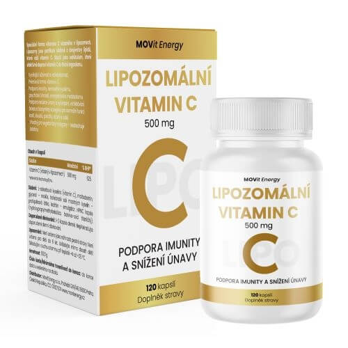 MOVit Energy Lipozomální Vitamin C 500 mg 120 kapslí