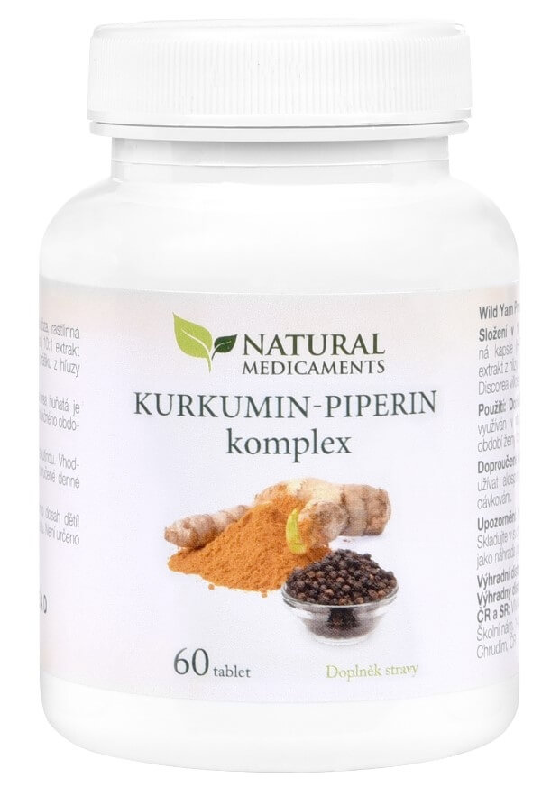 Natural Medicaments Kurkumin-piperin komplex 60 tablet