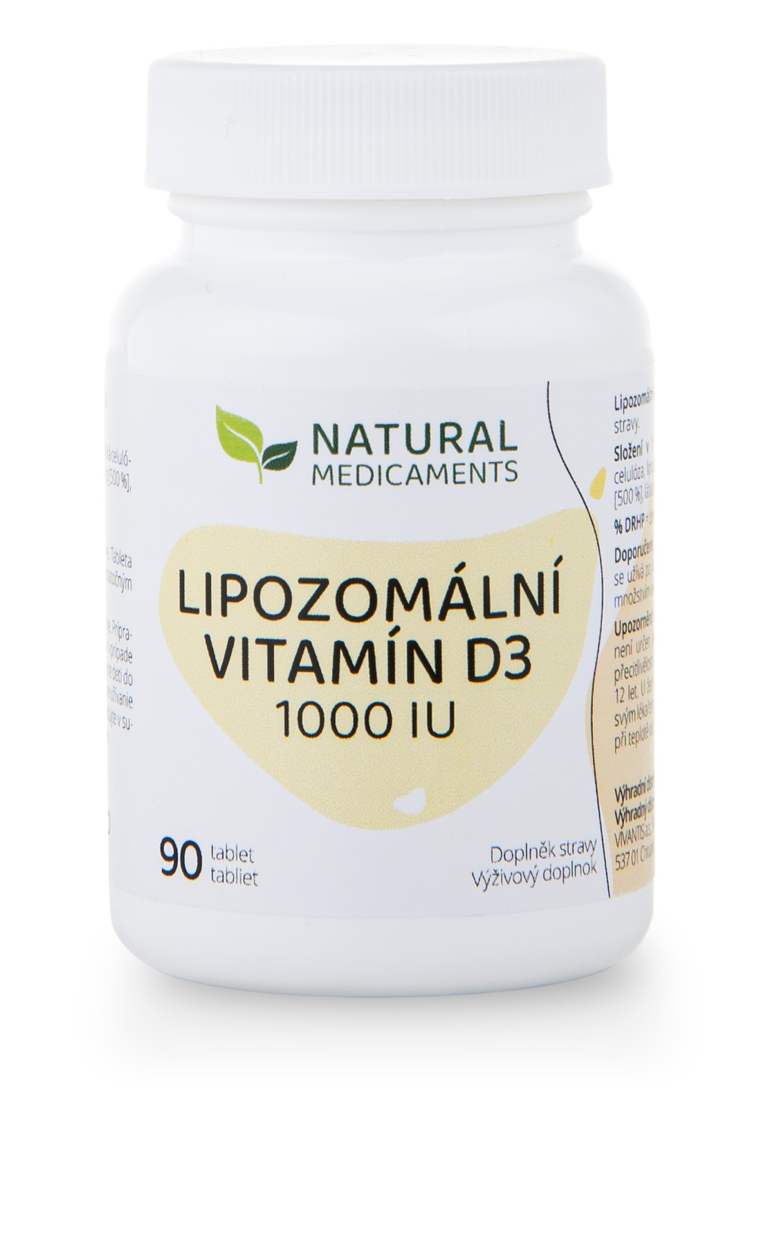 Natural Medicaments Lipozomální vitamín D3 1000 IU 90 tablet