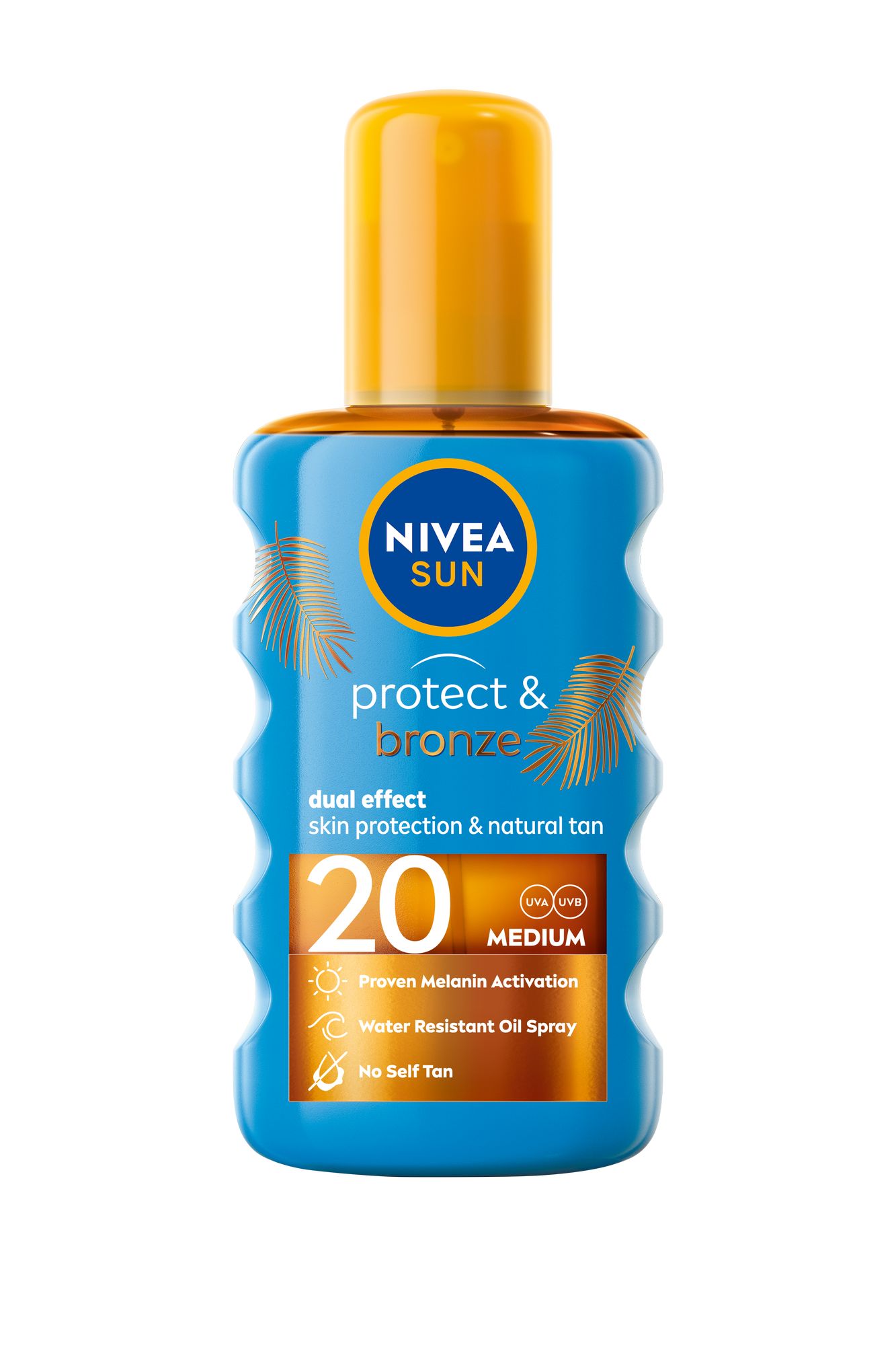 Nivea Olej na opalování ve spreji podporující zhnědnutí SPF 20 Sun (Protect & Bronze Oil) 200 ml