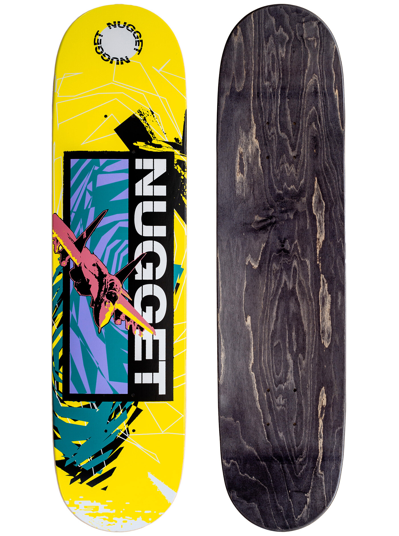 Nugget skateboardová deska Forsage Retro Medium | Žlutá | Velikost skate 7,9"