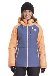 Nugget snowboardová bunda Trish C - Papaya Fjord Blue | Oranžová | Velikost L