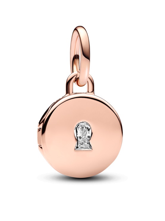 Pandora Bronzový přívěsek Otevírací medailonek Rose 783066C01