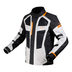 Pánská moto bunda LS2 Scout Black Grey Orange  černá/šedá/oranžová  M