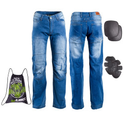 Pánské moto jeansy W-TEC Davosh  S  modrá