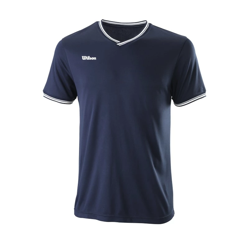 Pánské tričko Wilson  Team II High V-Neck Navy