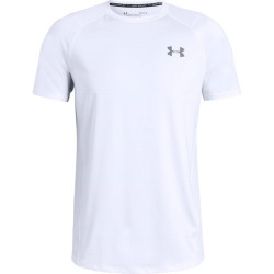 Pánské triko Under Armour Raid 2.0 SS Left Chest  White/Steel  XL