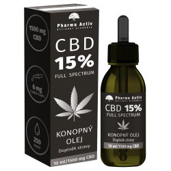 Pharma Activ Konopný olej CBD 15% 1500 mg 10 ml