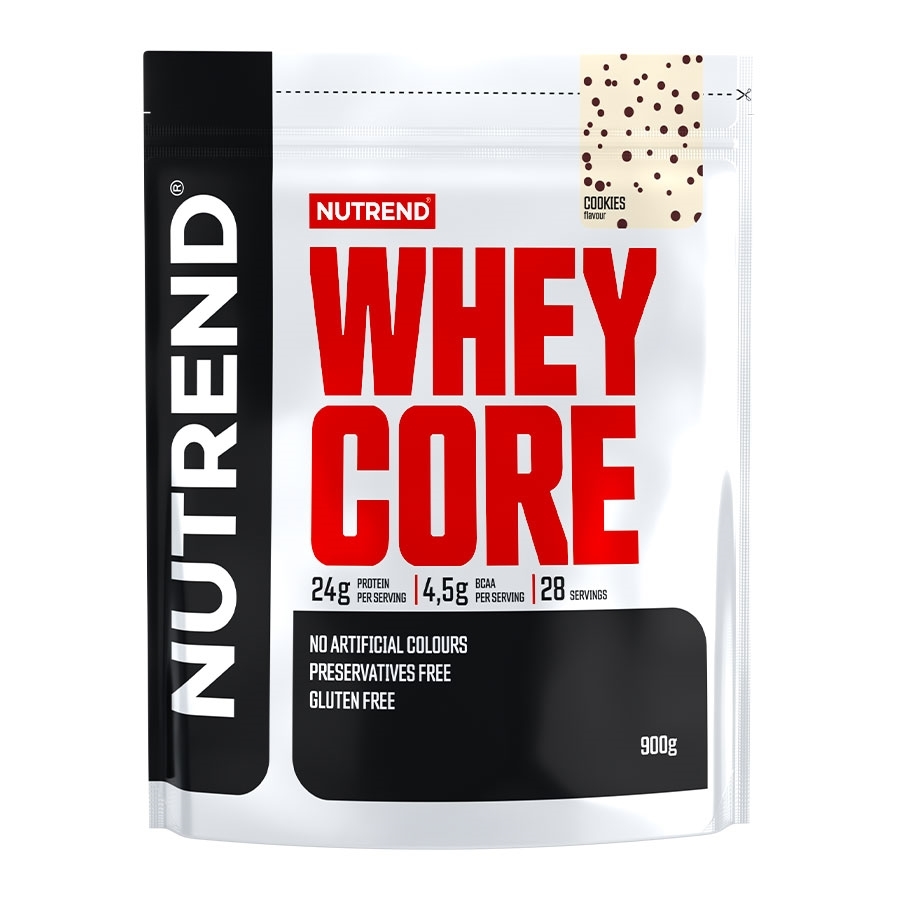 Práškový koncentrát Nutrend Whey Core 900g  cookies