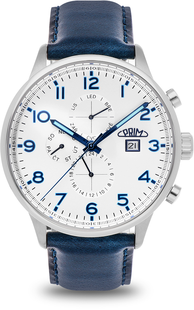 Prim Manager CZ 24 Automatic W01P.13205.C - dny a měsíce v češtině