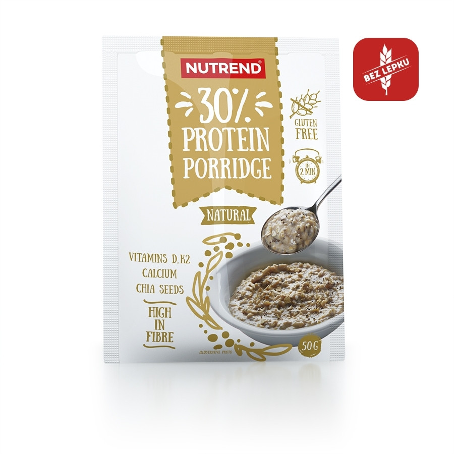 Proteinová ovesná kaše Nutrend Protein Porridge 1x50g  natural