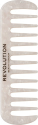 Revolution Haircare Hřeben pro kudrnaté a silné vlasy Natural Curl Wide (Tooth Comb White)