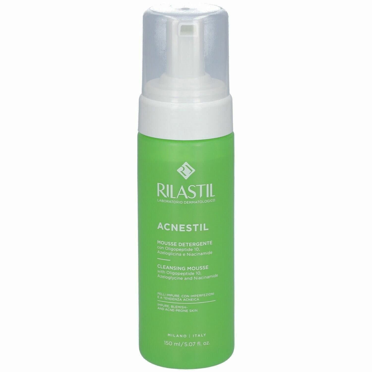 Rilastil Čisticí pěna pro smíšenou a mastnou pleť se sklonem k akné Acnestil (Cleansing Mousse) 165 ml