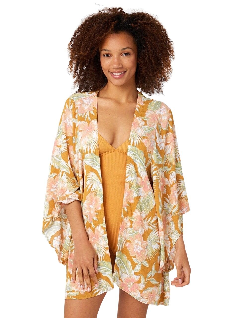 Rip curl dámské kimono Always Summer Kimono Gold | Žlutá | Velikost L