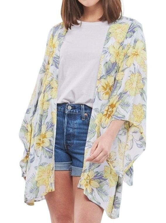 Rip curl dámské kimono Always Summer Kimono White | Bílá | Velikost M