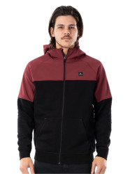 Rip curl pánská mikina Anti Series Viral Zip Thru Maroon | Černá | Velikost L