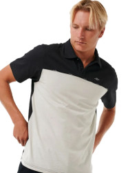 Rip curl pánské tričko Vaporcool Medina Seacell Polo Black/Grey | Černá | Velikost L