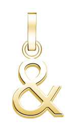 Rosefield Pozlacený ocelový přívěsek "&" The Pendant PE-Gold-Ampersand