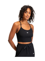 Roxy dámské tílko Rise & Vibe Rib Tank Anthracite | Černá | Velikost L