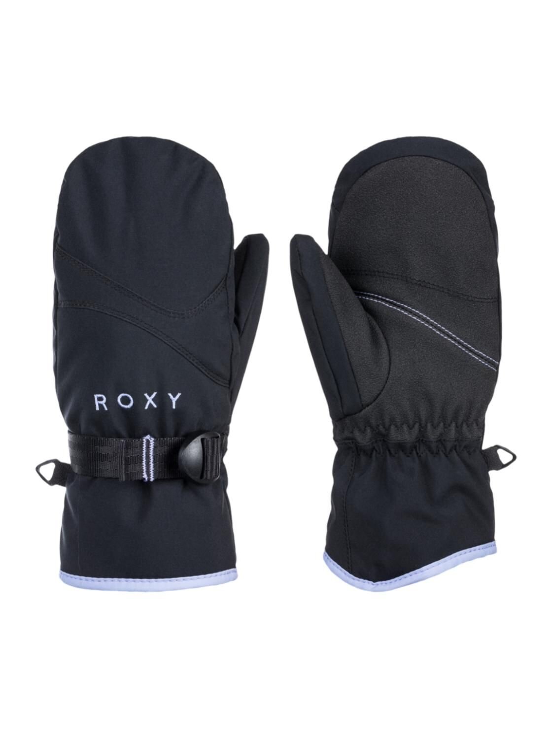 Roxy dětské zimní rukavice Jetty Girl Solid True Black | Černá | Velikost L