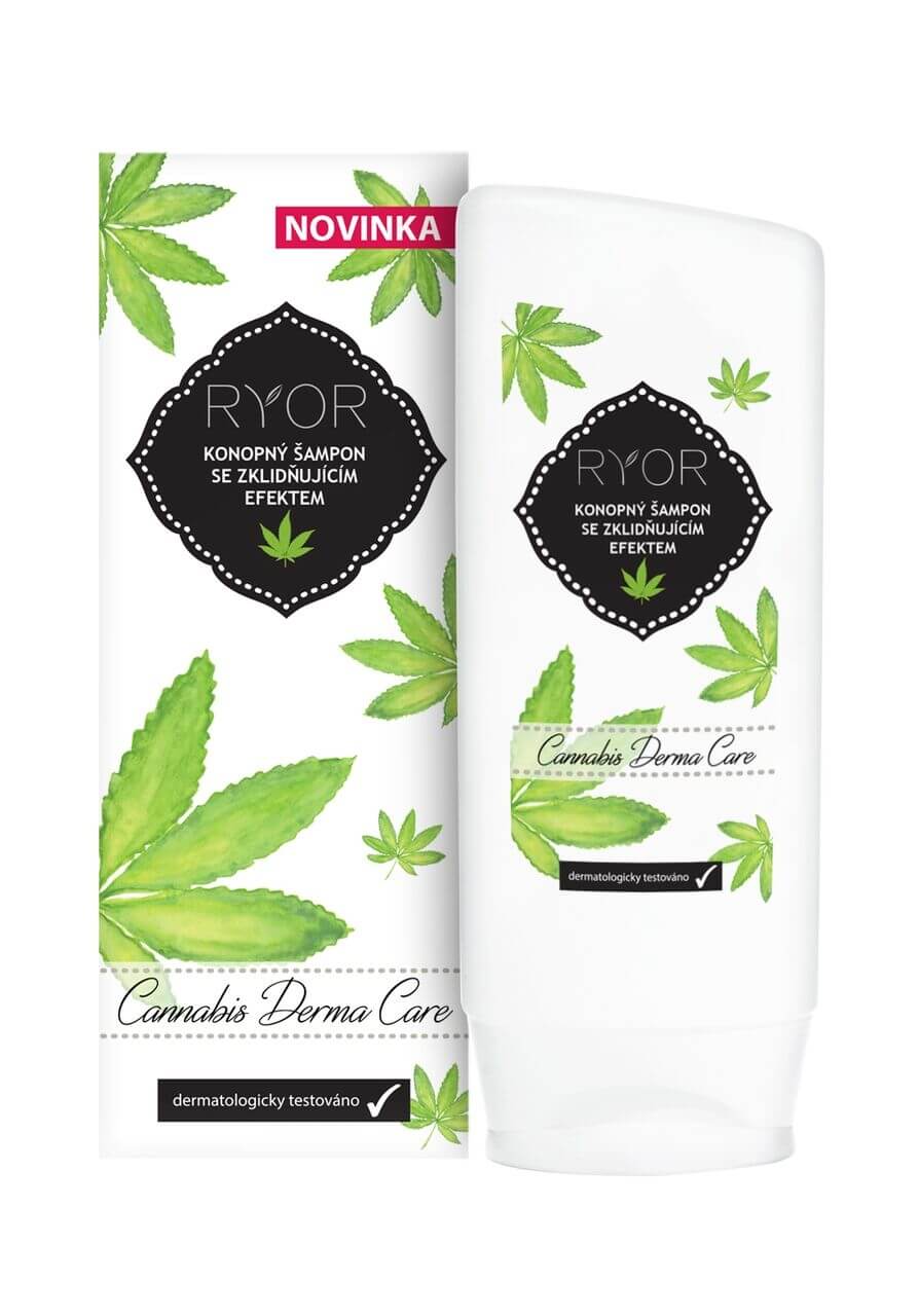 RYOR Konopný šampon se zklidňujícím efektem Cannabis Derma Care 200 ml