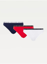 Sada tří dámských kalhotek v modré, bílé a červené barvě Tommy Hilfiger Underwear