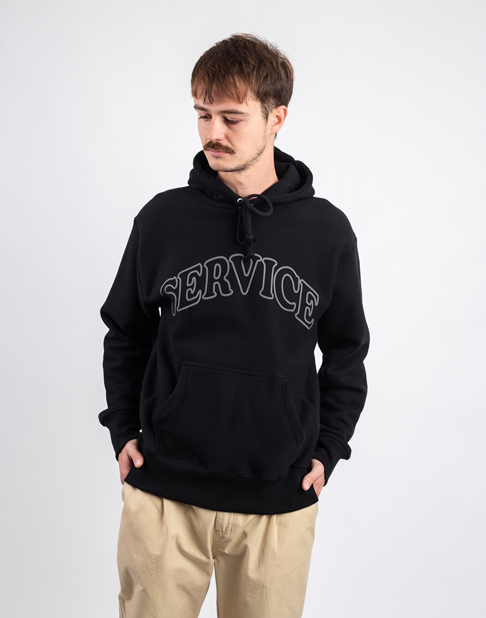 Service Works Arch Logo Hoodie BLACK S