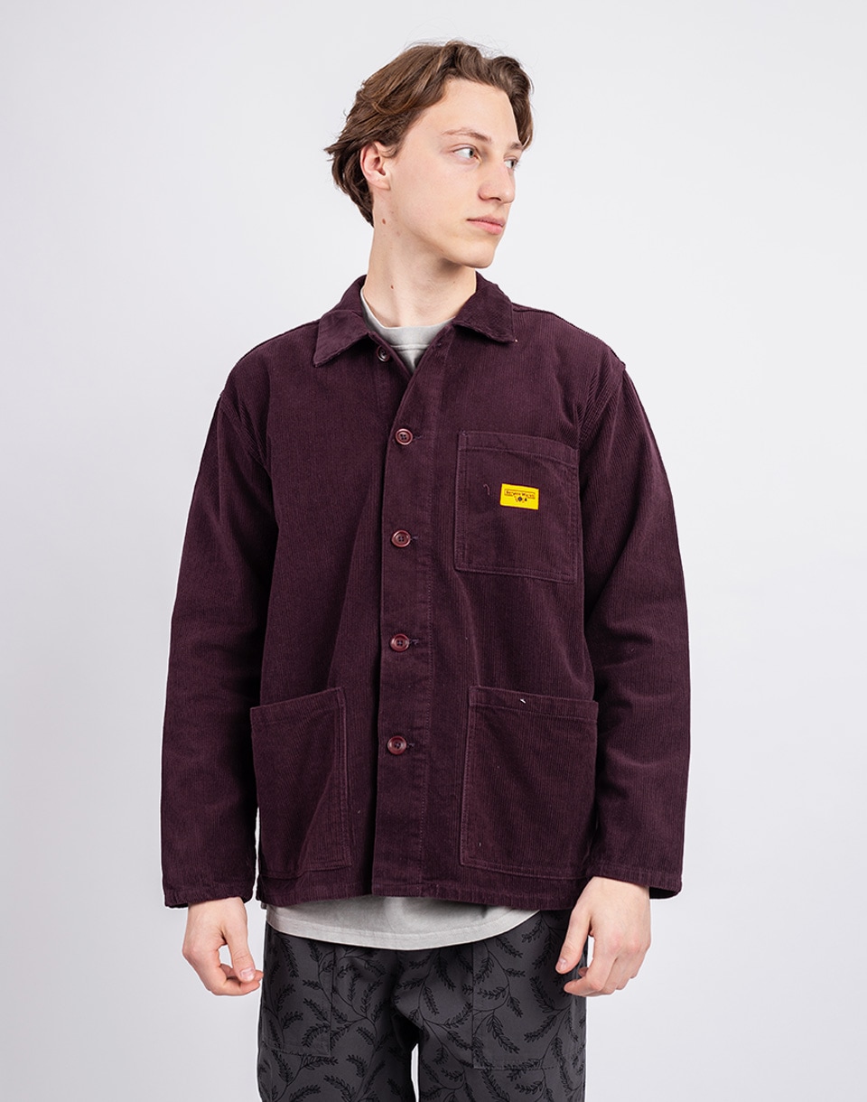 Service Works Corduroy Coverall Jacket PLUM L