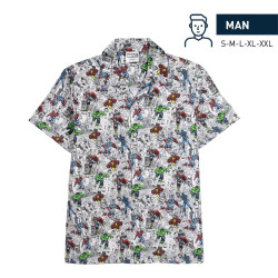 SHORT SHIRT POPELIN MARVEL