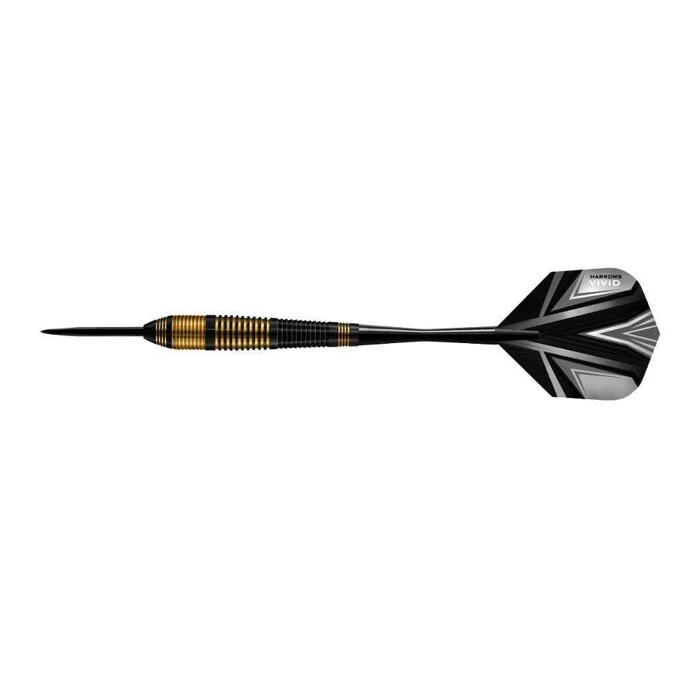 Šipky Harrows Vivid Steel 3ks  Black  21g R