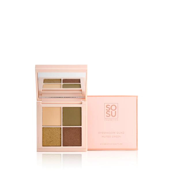 SOSU Cosmetics Paletka očních stínů Green (Eyeshadow Quad) 4,8 g