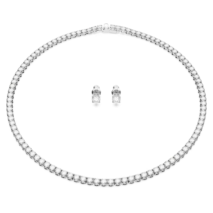 Swarovski Luxusní set šperků Matrix Tennis 5647730 (náhrdelník, náušnice)