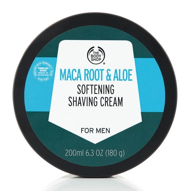 The Body Shop Zjemňující krém na holení Maca Root & Aloe (Shaving Cream) 200 ml