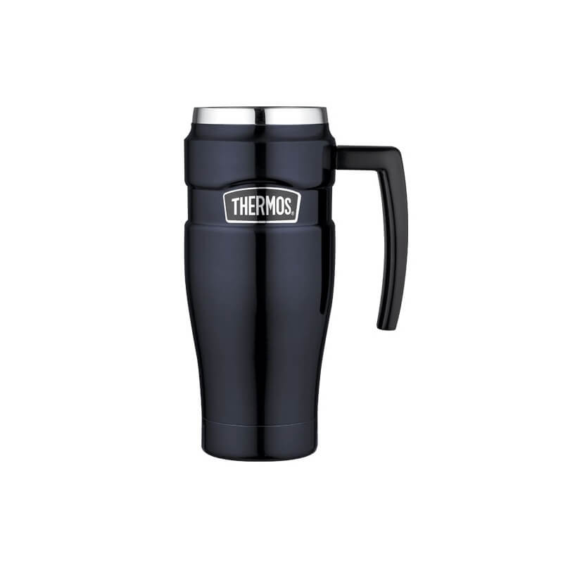 Thermos Style Vodotěsný termohrnek s madlem - tmavě modrá 470 ml