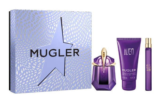 Thierry Mugler Alien – EDP 30 ml (plnitelná) + tělové mléko 50 ml + EDP 10 ml