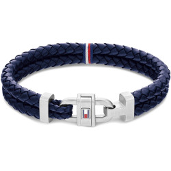 Tommy Hilfiger Stylový kožený náramek s ocelovou ozdobou 2790362