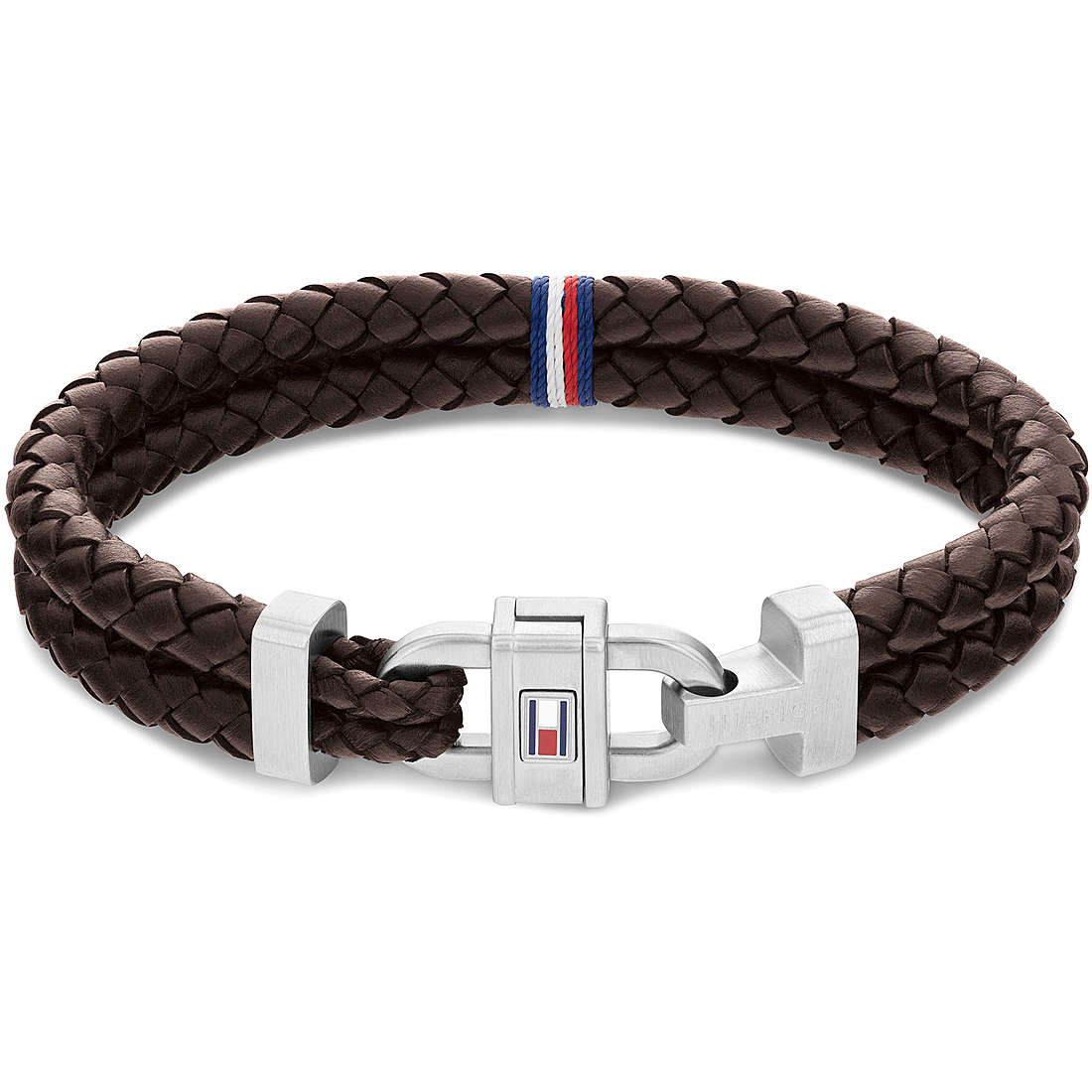 Tommy Hilfiger Stylový kožený náramek s ocelovou ozdobou 2790363