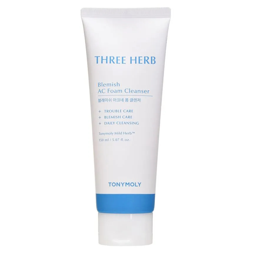 Tony Moly Čisticí pleťová pěna Three Herb Blemish (AC Foam Cleanser) 150 ml