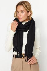 Trendyol Black Soft-Textured Scarf