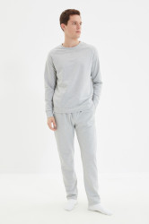 Trendyol Gray Regular Fit Pajama Set