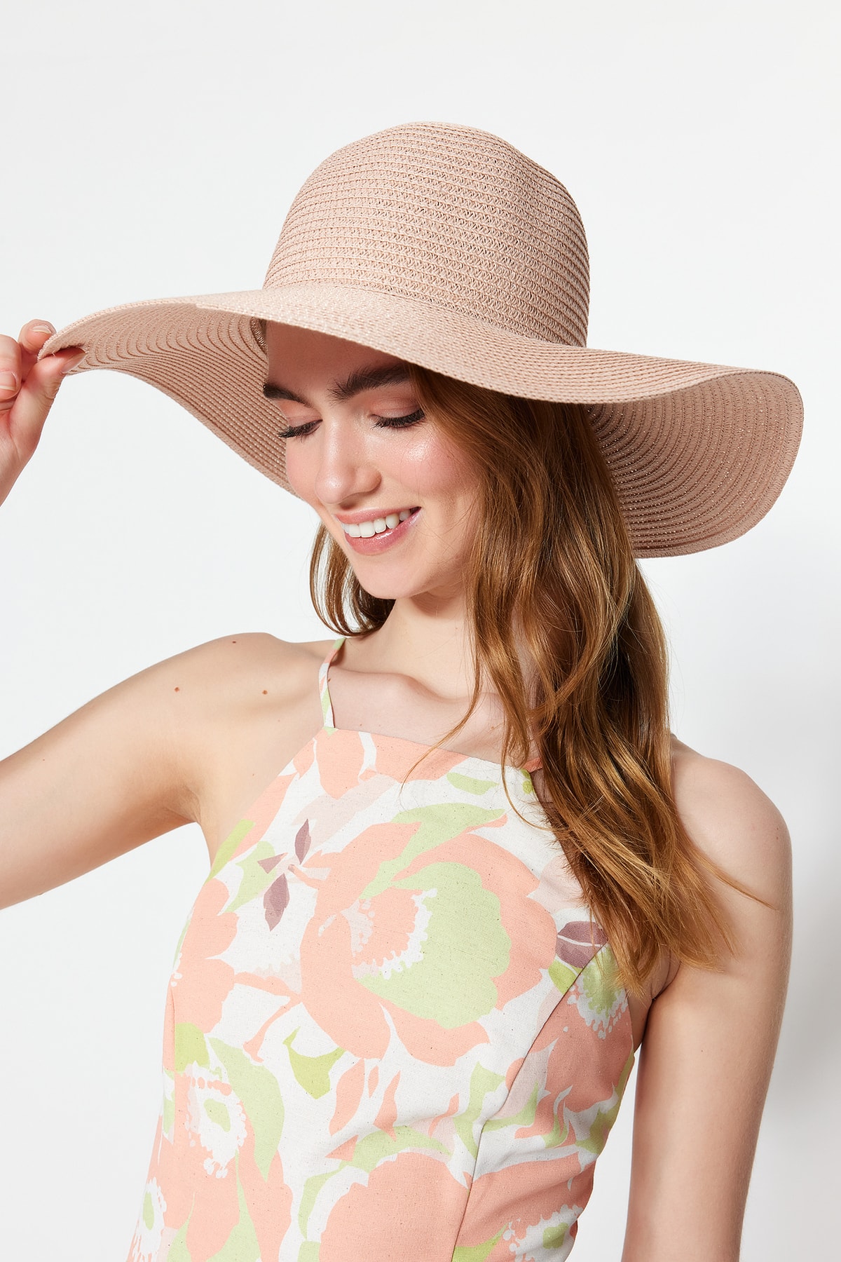 Trendyol Women's Powder Straw Hat