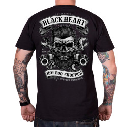 Triko BLACK HEART Respect Tradition  černá  M