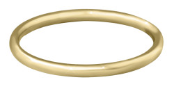 Troli Pozlacený minimalistický prsten z oceli Gold 52 mm