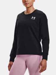 Under Armour Mikina Rival Fleece Oversize Crew-BLK - Dámské