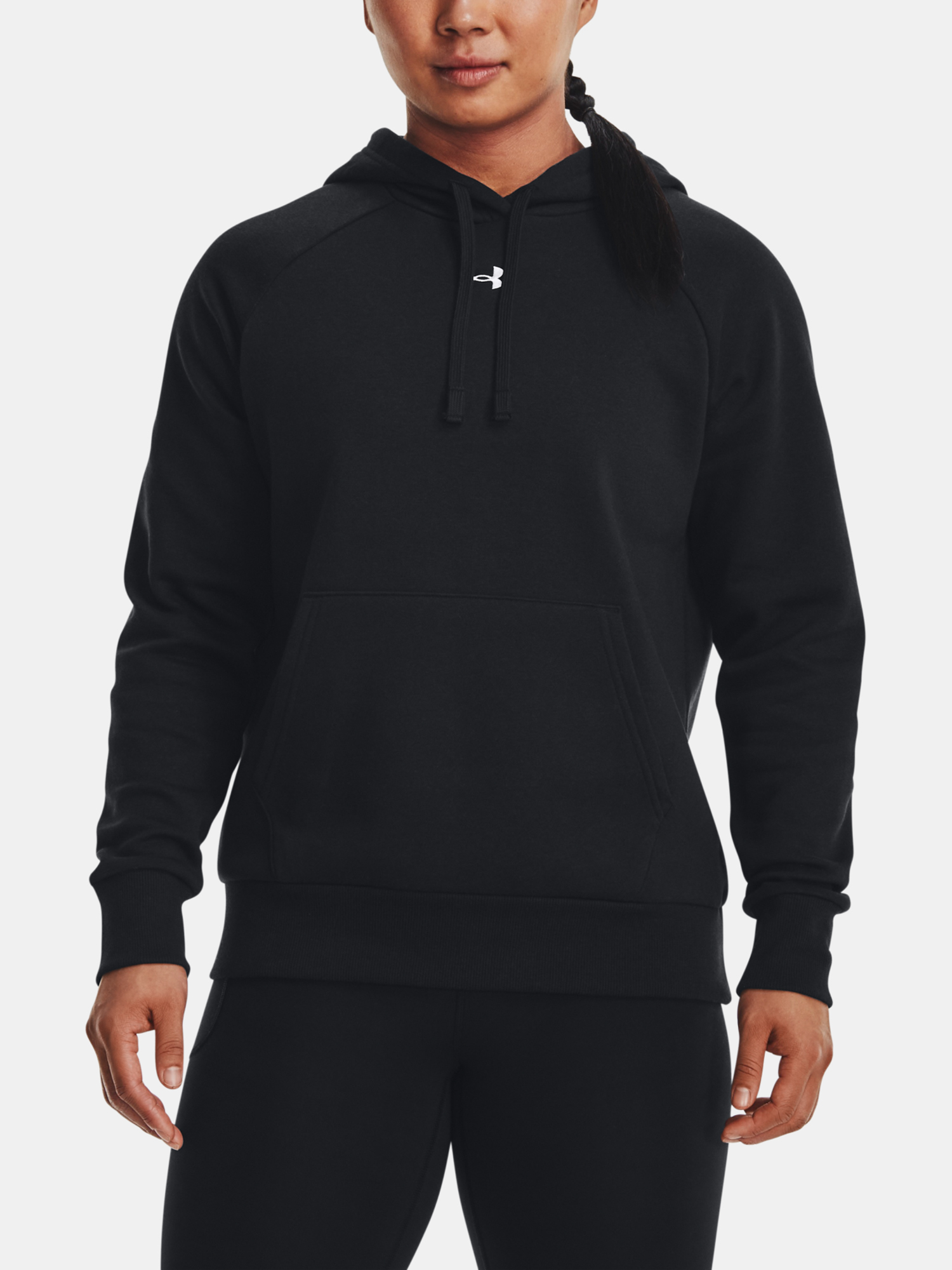 Under Armour Mikina UA Rival Fleece Hoodie-BLK - Dámské